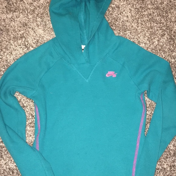 Nike Other - Teal and pink light nike hoodie.